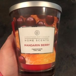 New Mandarin Berry Candle in glass jar
